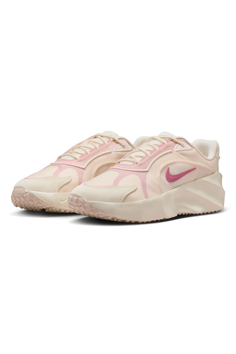 Nike Текстилни спортни обувки Aura Edge от еко кожа Розово/Крем