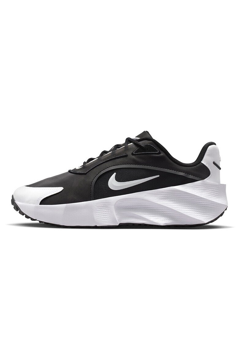 Nike Текстилни спортни обувки Aura Edge с еко кожа Черен