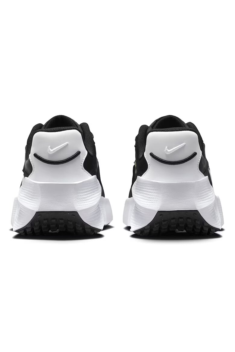 Nike Текстилни спортни обувки Aura Edge с еко кожа Черен