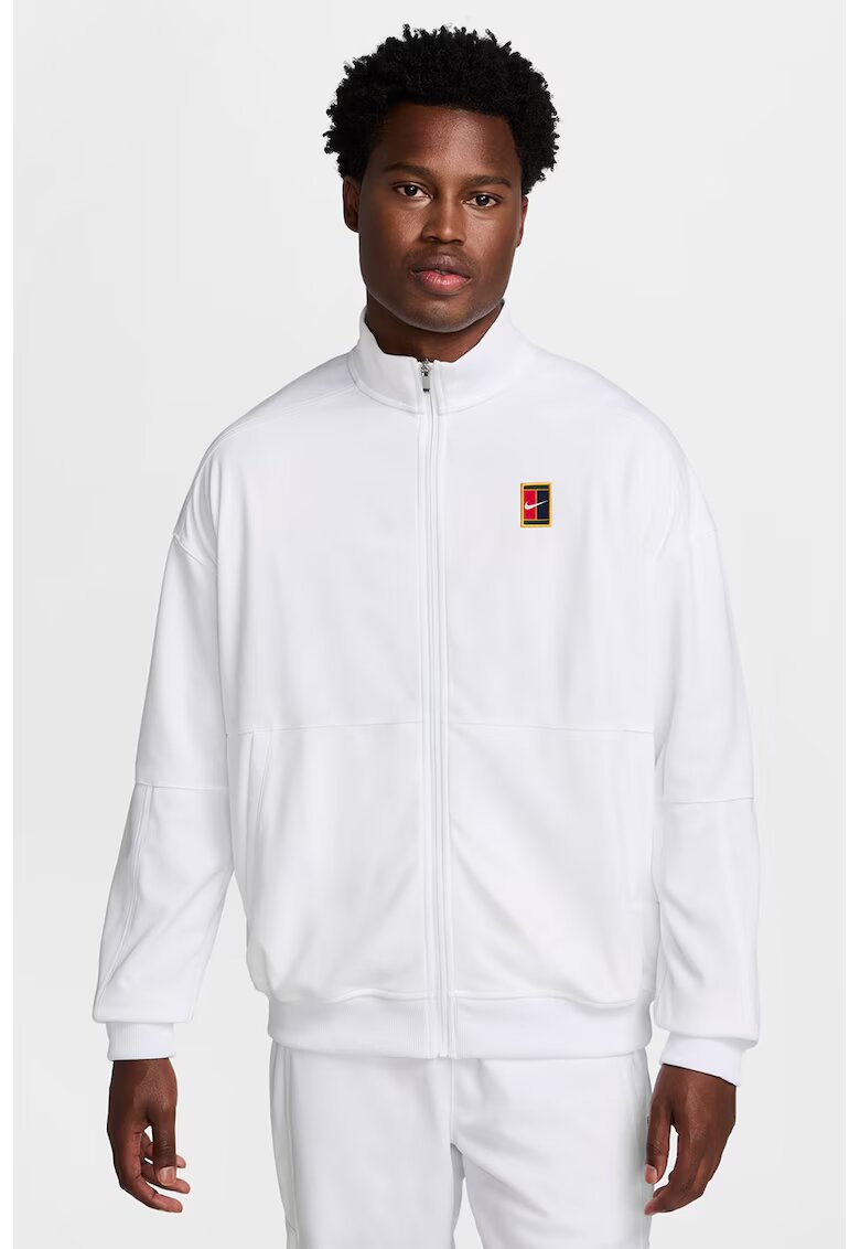 Nike Тенис яке с цип Heritage - Бял