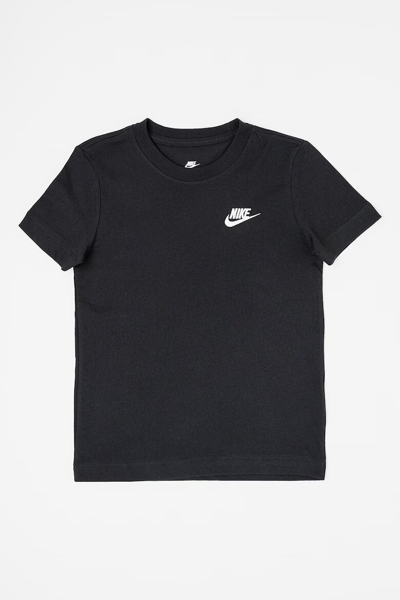 Nike Тениска Futura с овално деколте Черен