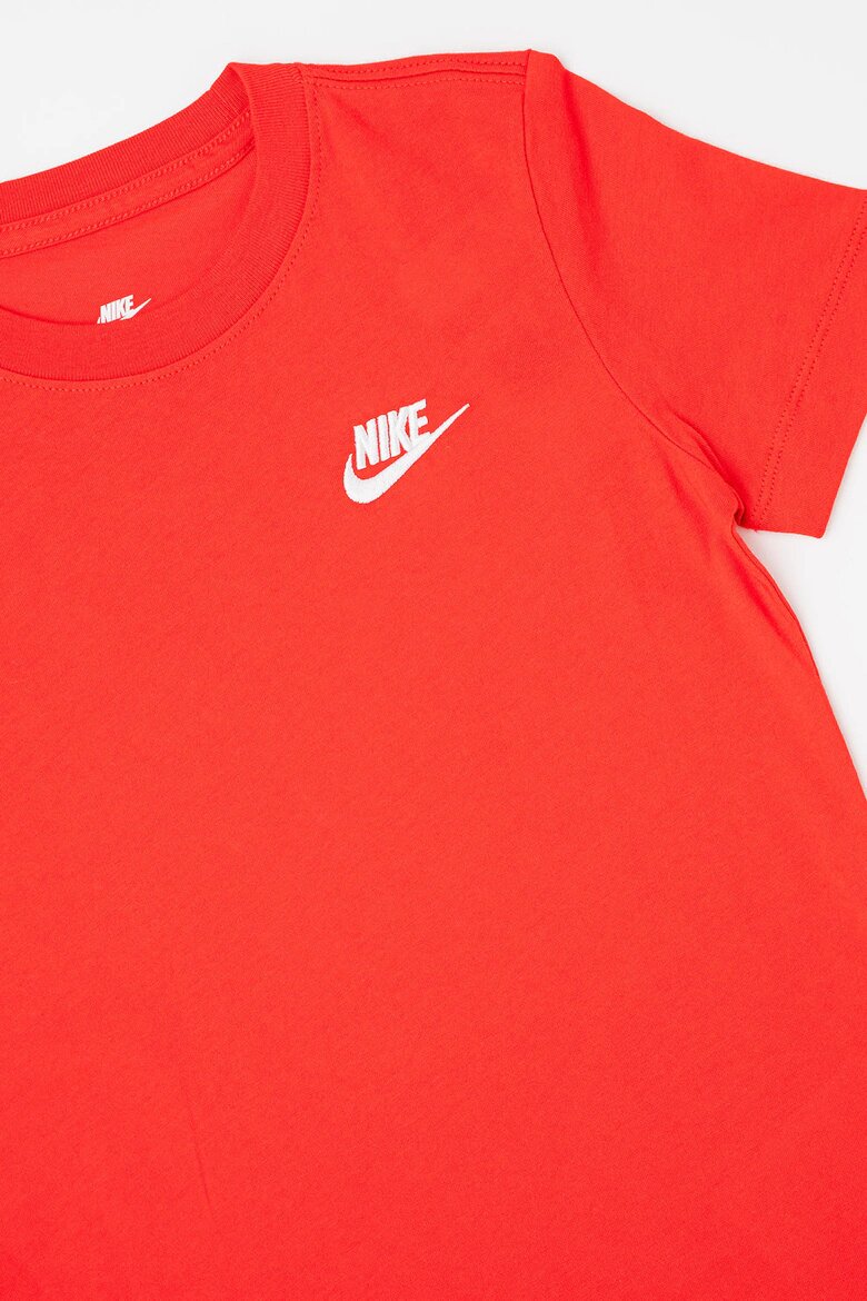 Nike Тениска Futura с овално деколте Червен