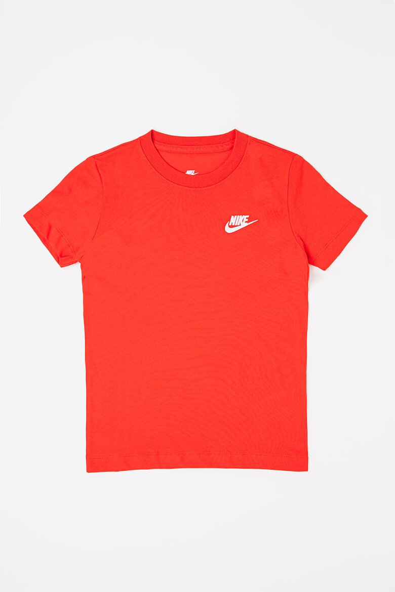 Nike Тениска Futura с овално деколте Червен