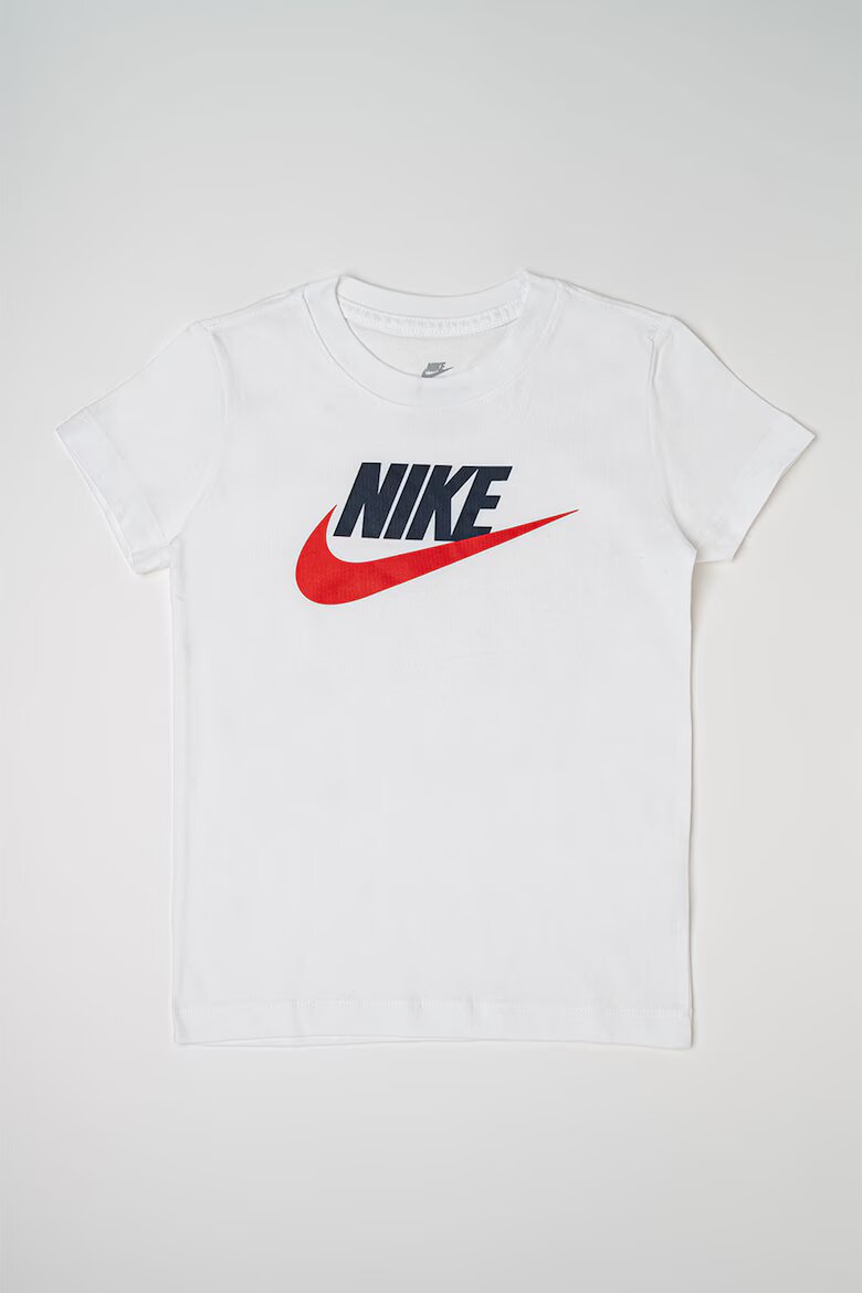 Nike Тениска Futura с овално деколте и лого Бял