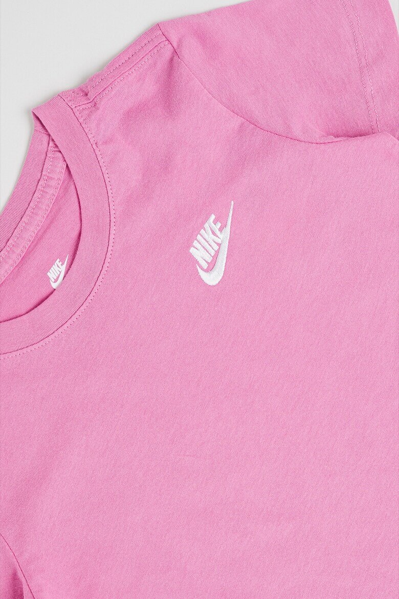 Nike Тениска Futura с овално деколте Светлолилав