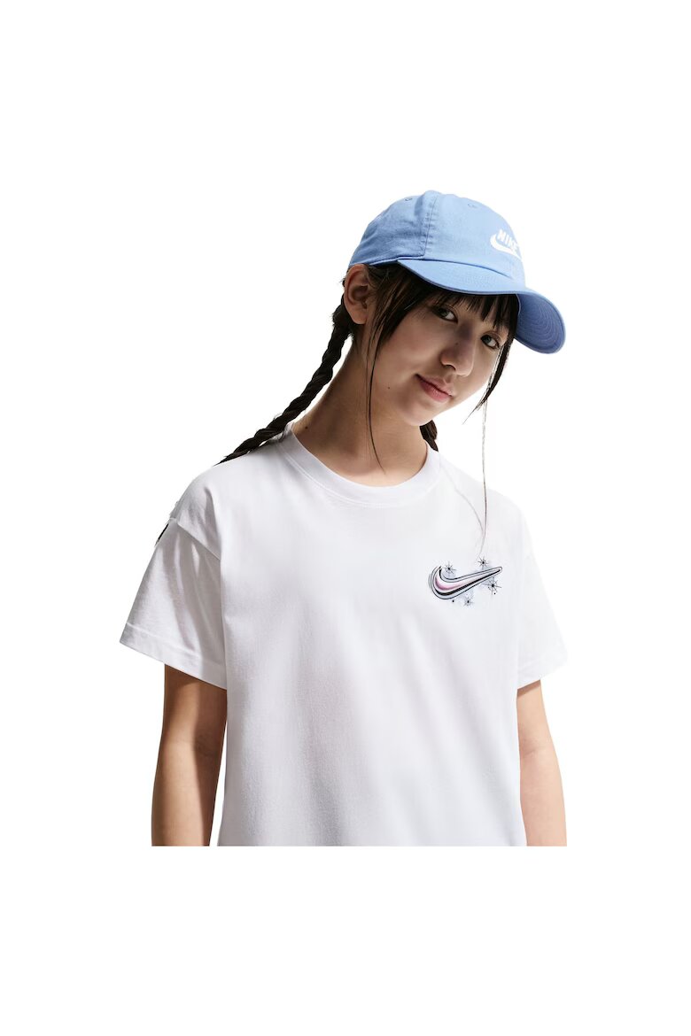 Nike Тениска G Nsw Tee Boy Airbrush IR5190100 Детска Бяла XL