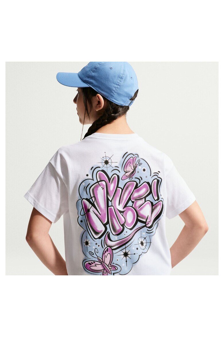 Nike Тениска G Nsw Tee Boy Airbrush IR5190100 Детска Бяла XL