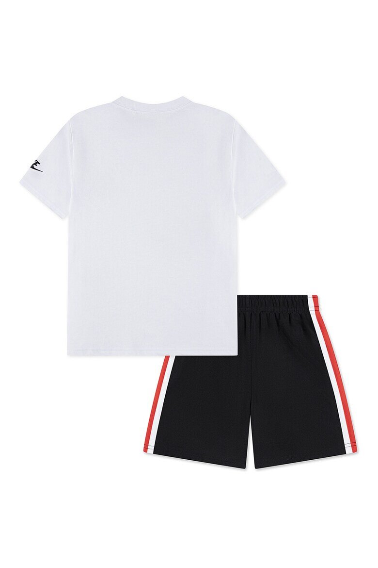 Nike Тениска и къс панталон - 2 части Червен/Черен/Бял