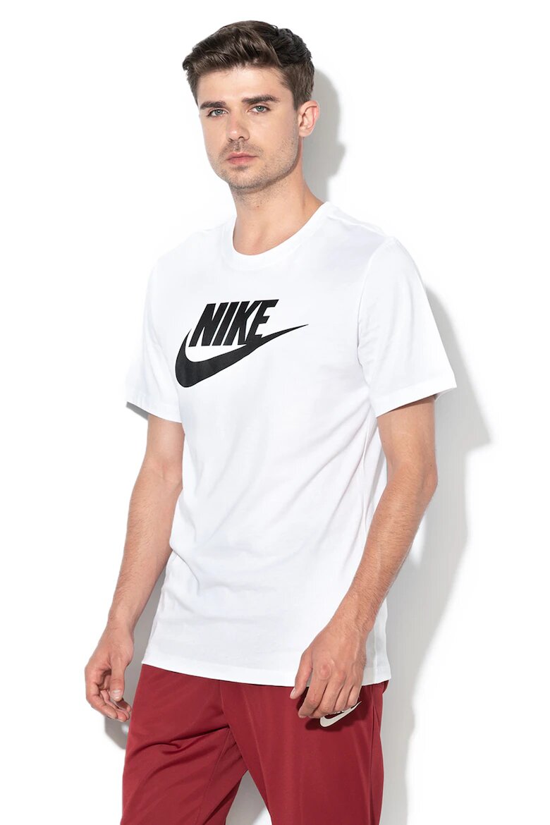 Nike Тениска Icon Futura с лого Бял/Черен