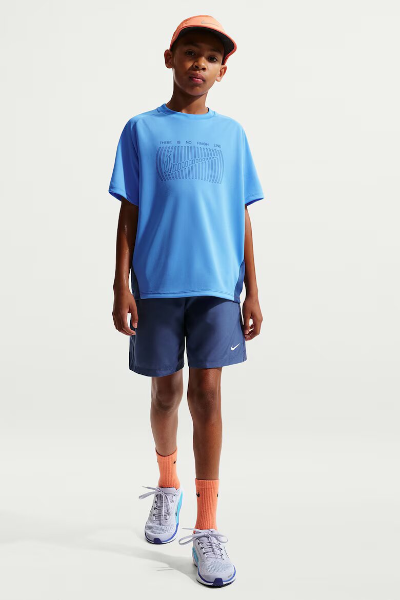 Nike Тениска Multi SS Love с лого Тюркоаз
