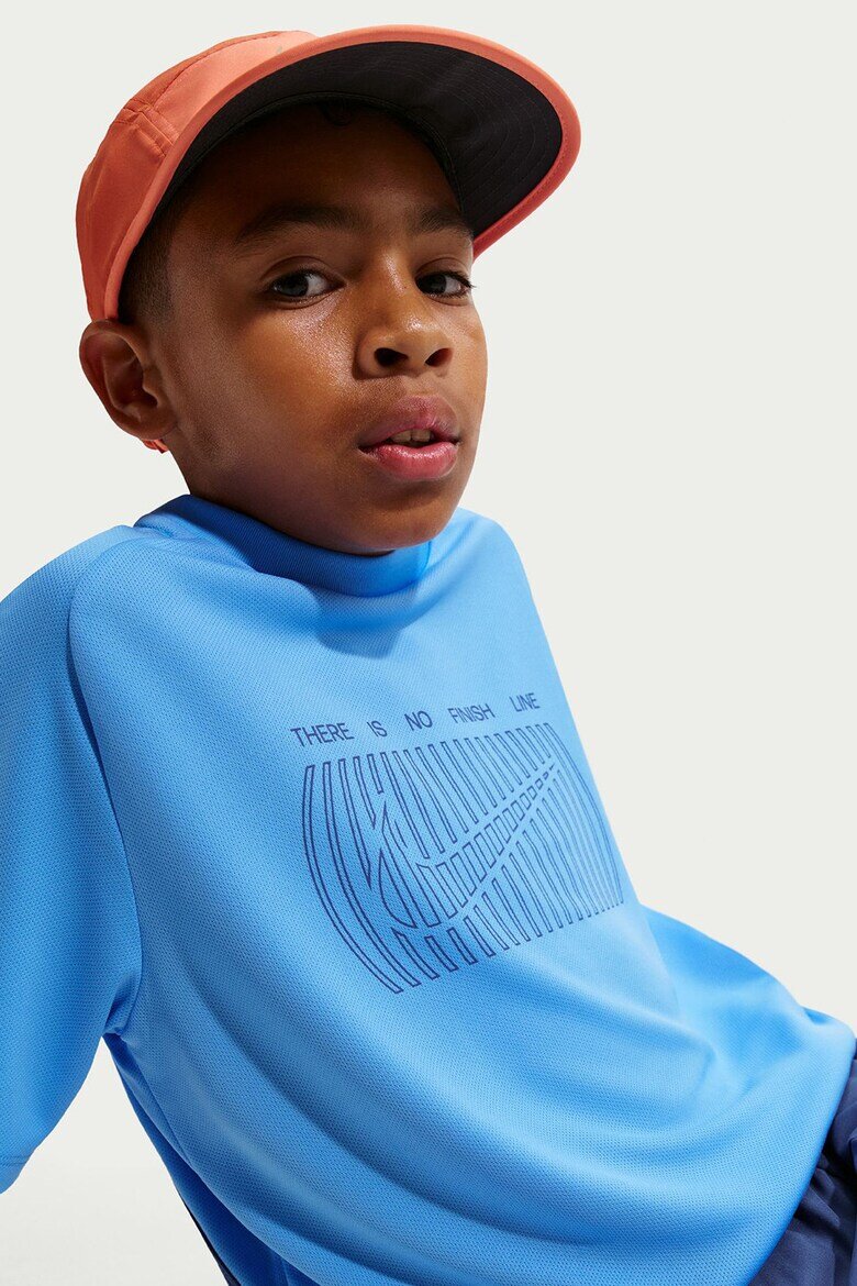 Nike Тениска Multi SS Love с лого Тюркоаз