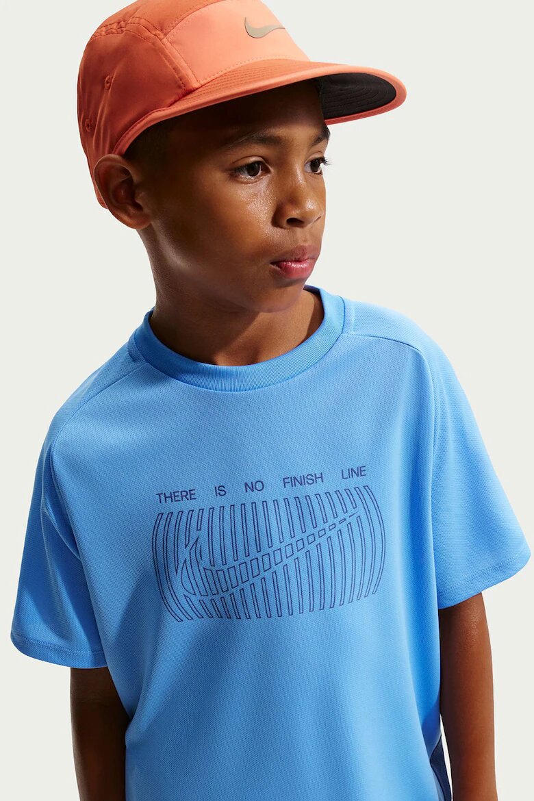 Nike Тениска Multi SS Love с лого Тюркоаз
