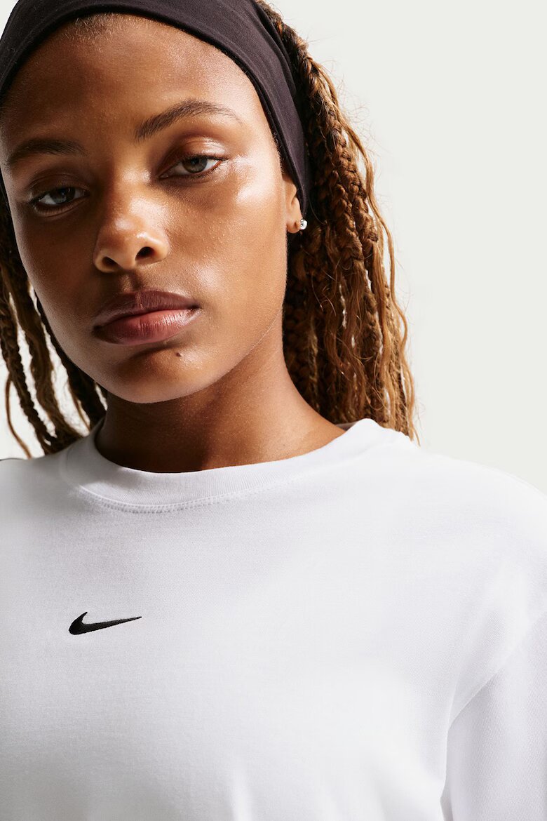 Nike Тениска с лого Бял