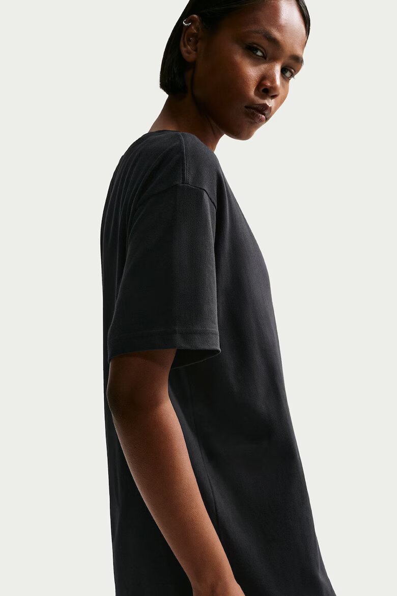 Nike Тениска с лого Черен/Бял