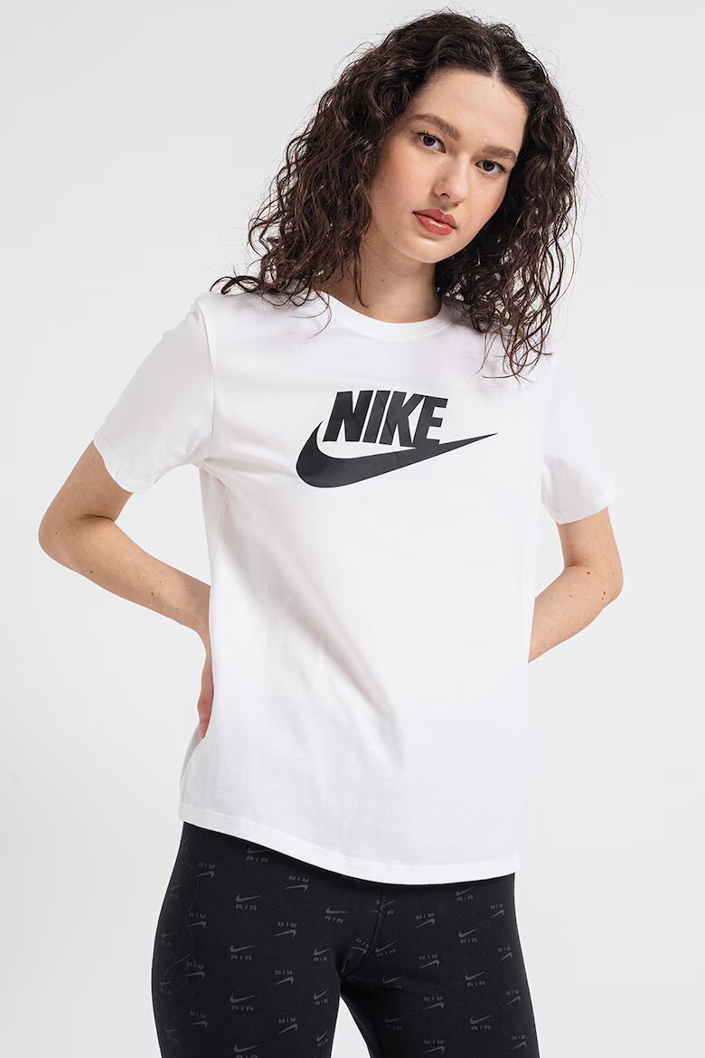 Nike Тениска с лого Essentials Бял