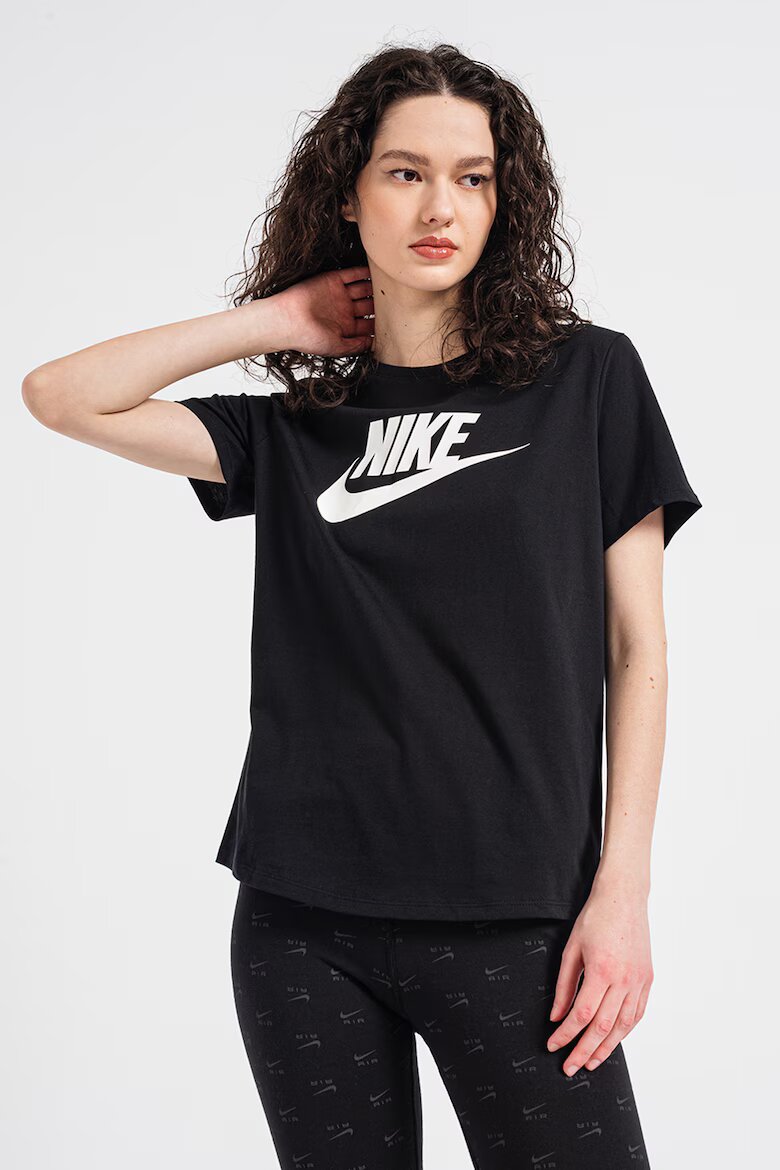 Nike Тениска с лого Essentials Черен