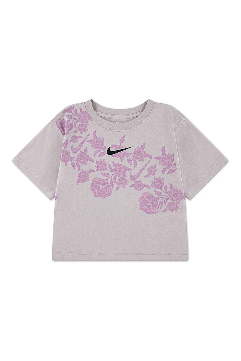 Nike Тениска с лого Прашен люляк/Магента