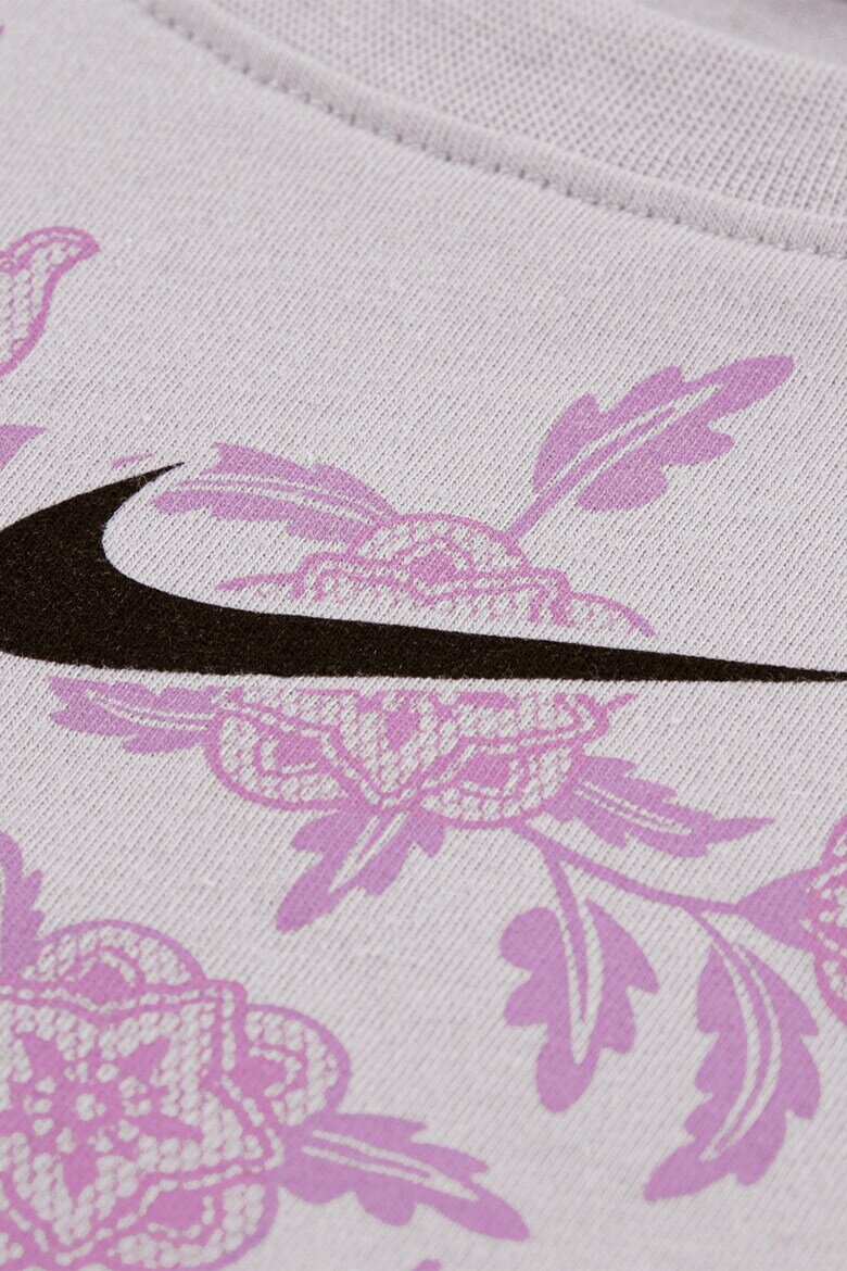 Nike Тениска с лого Прашен люляк/Магента