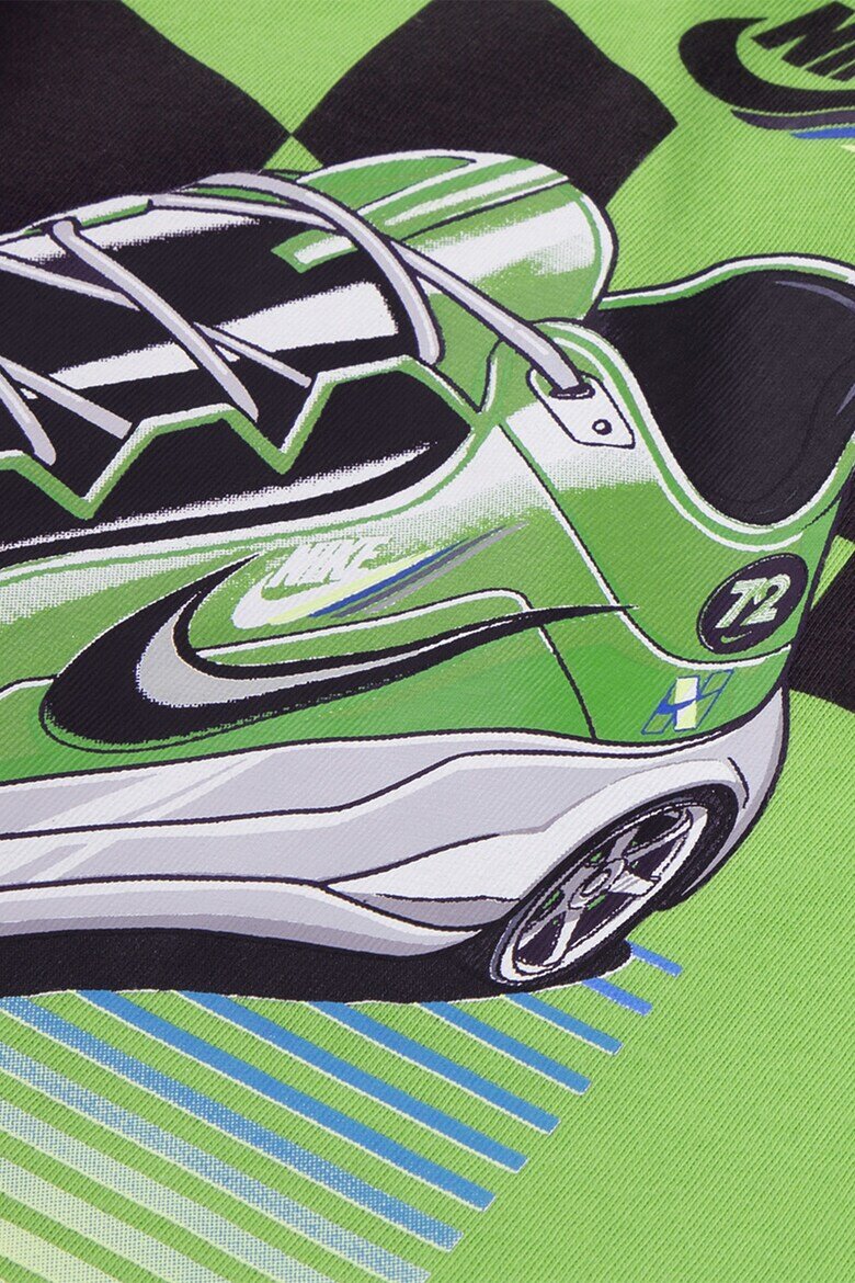 Nike Тениска с памук с овално деколте Бледозелен