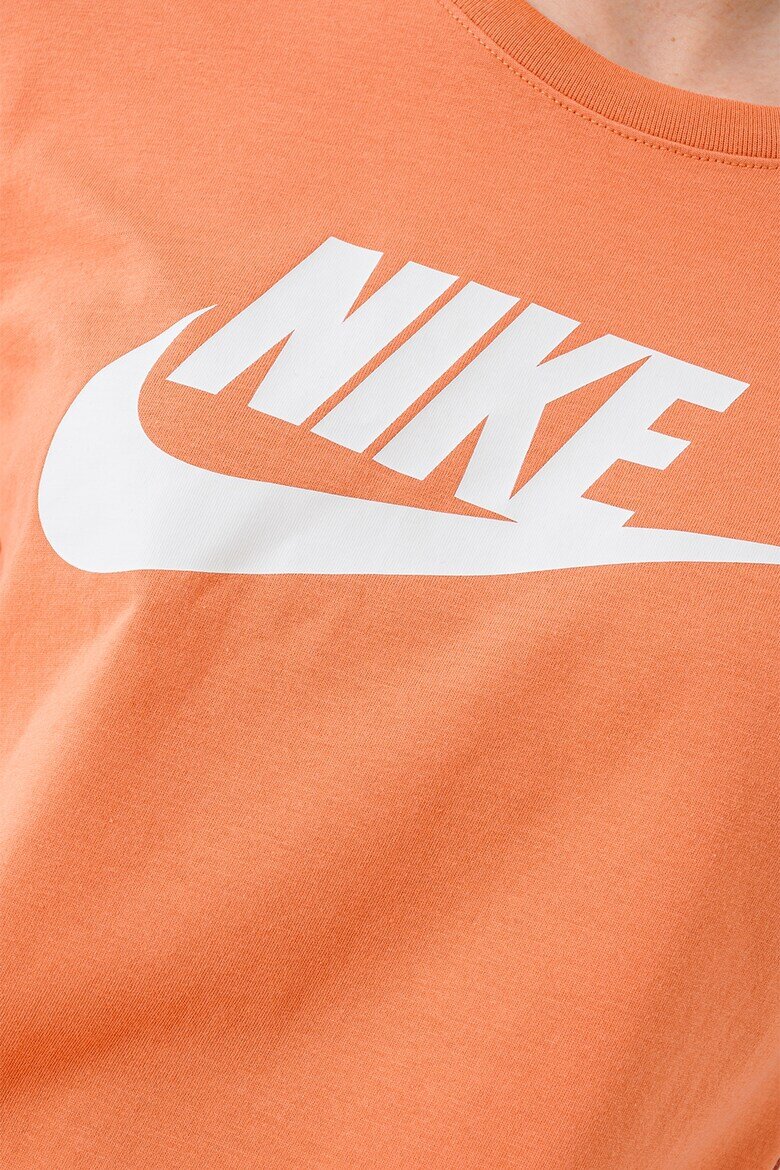 Nike Тениска Sportswear Essentials с лого Розова сьомга/Бял