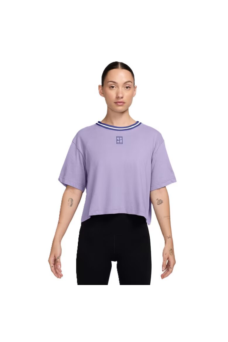 Nike Тениска W NK DF HERITAGE SS CROP TEE-HJ3640-515