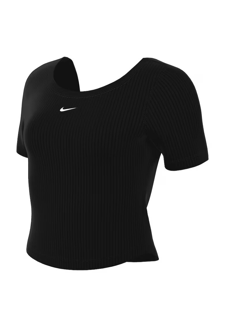 Nike Тениска W NSW NK CHLL KNT MRIB SS TOP-FN3664-010