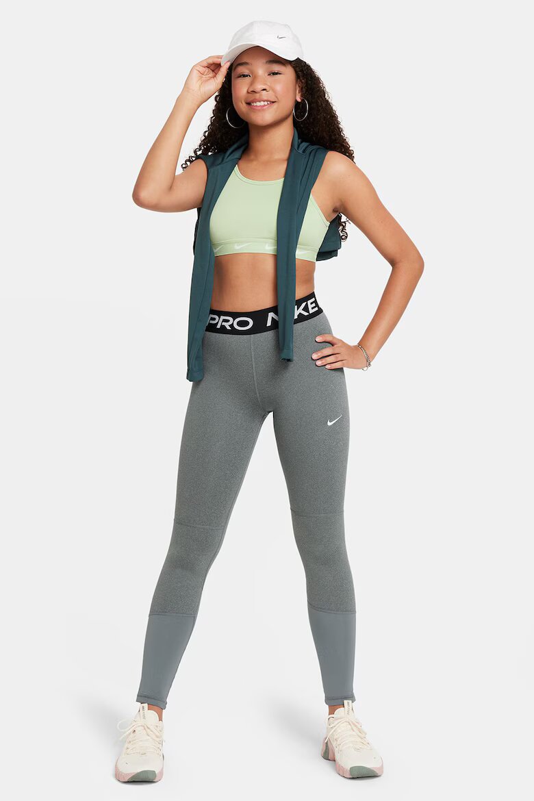 Nike Тренировъчен клин с Dri-FIT Бял/Черен/Сив меланж