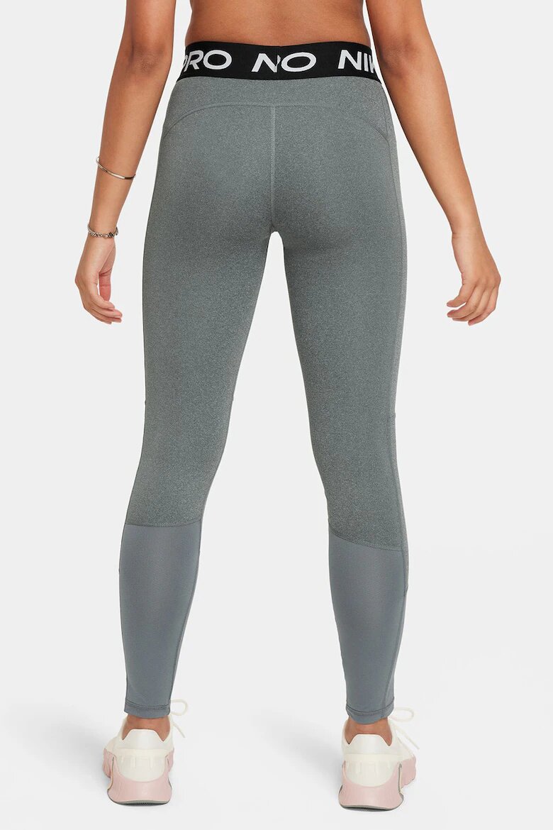 Nike Тренировъчен клин с Dri-FIT Бял/Черен/Сив меланж