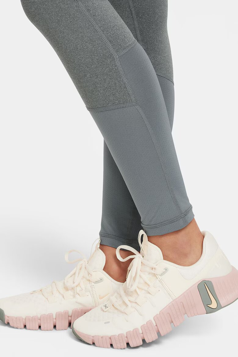 Nike Тренировъчен клин с Dri-FIT Бял/Черен/Сив меланж