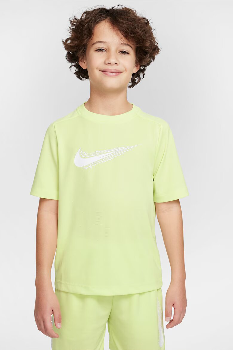 Nike Тренировъчна тениска Multi Бял/Лайм зелено