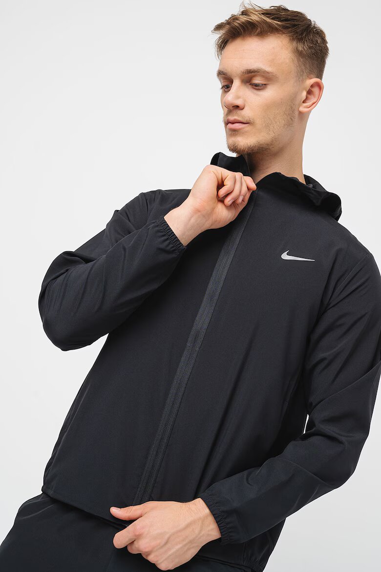 Nike Тренировъчно яке Form с Dri-FIT с качулка Черен
