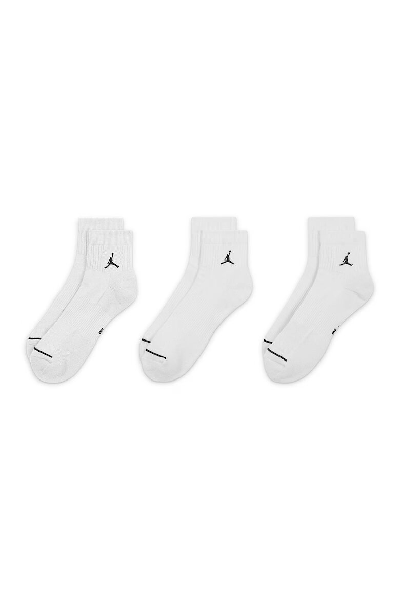 Nike Унисекс баскетболни чорапи - 3 чифта Бял