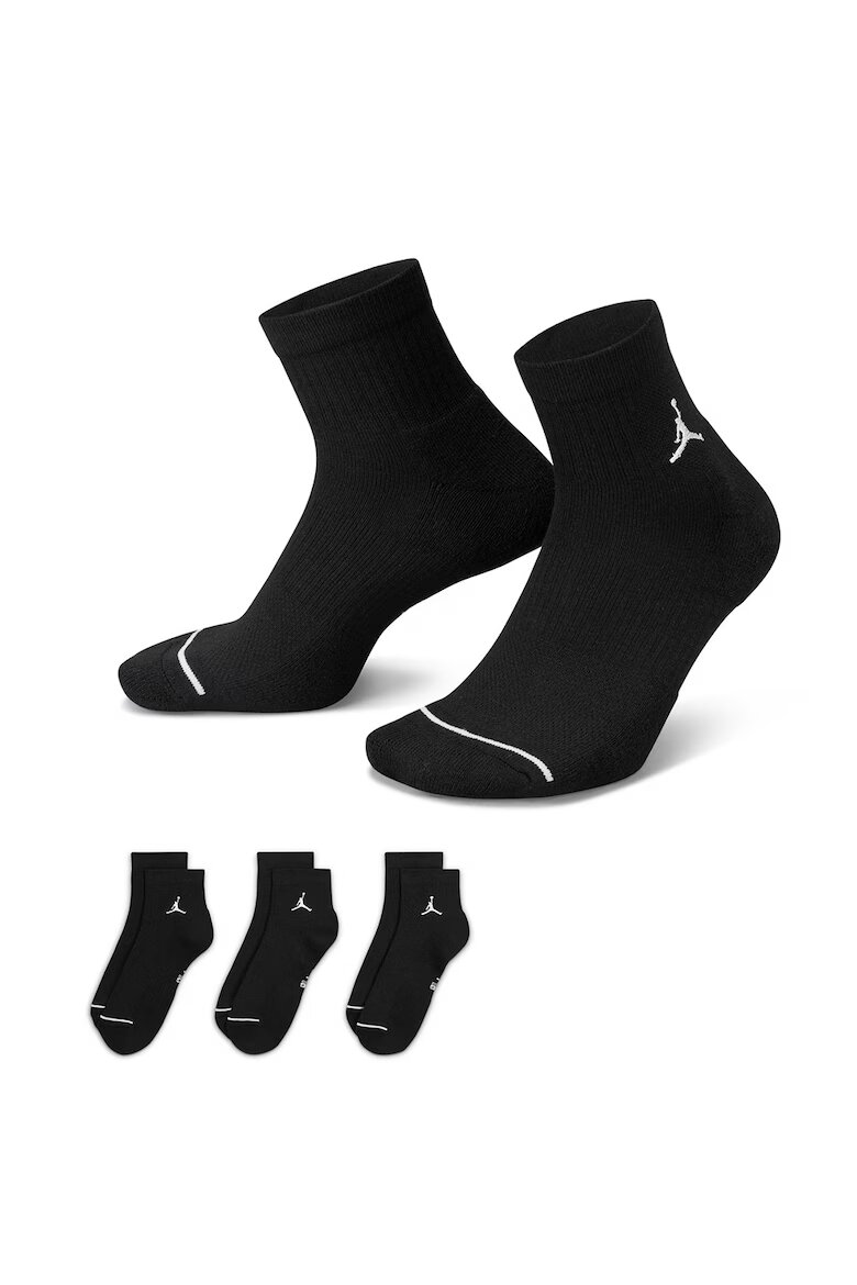Nike Унисекс баскетболни чорапи - 3 чифта Черен