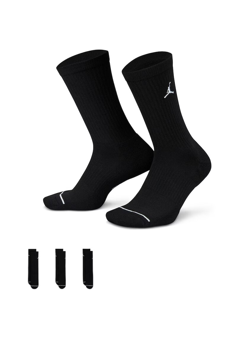 Nike Унисекс баскетболни чорапи - 3 чифта Черен