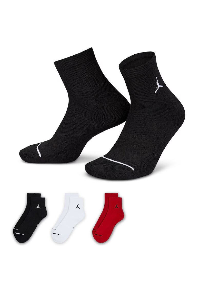 Nike Унисекс баскетболни чорапи - 3 чифта Червен/Бял/Черен