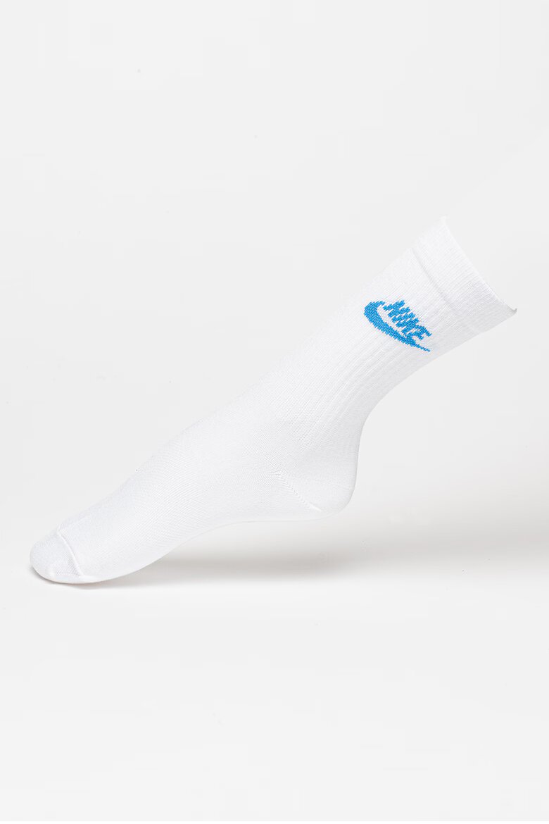 Nike Унисекс чирапи Everyday Essential - 3 чифта Бял