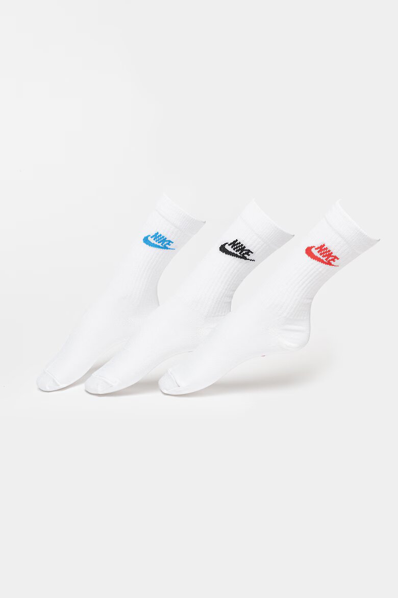 Nike Унисекс чирапи Everyday Essential - 3 чифта Бял