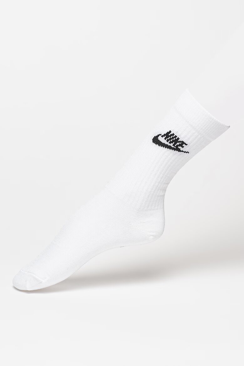 Nike Унисекс чирапи Everyday Essential - 3 чифта Бял