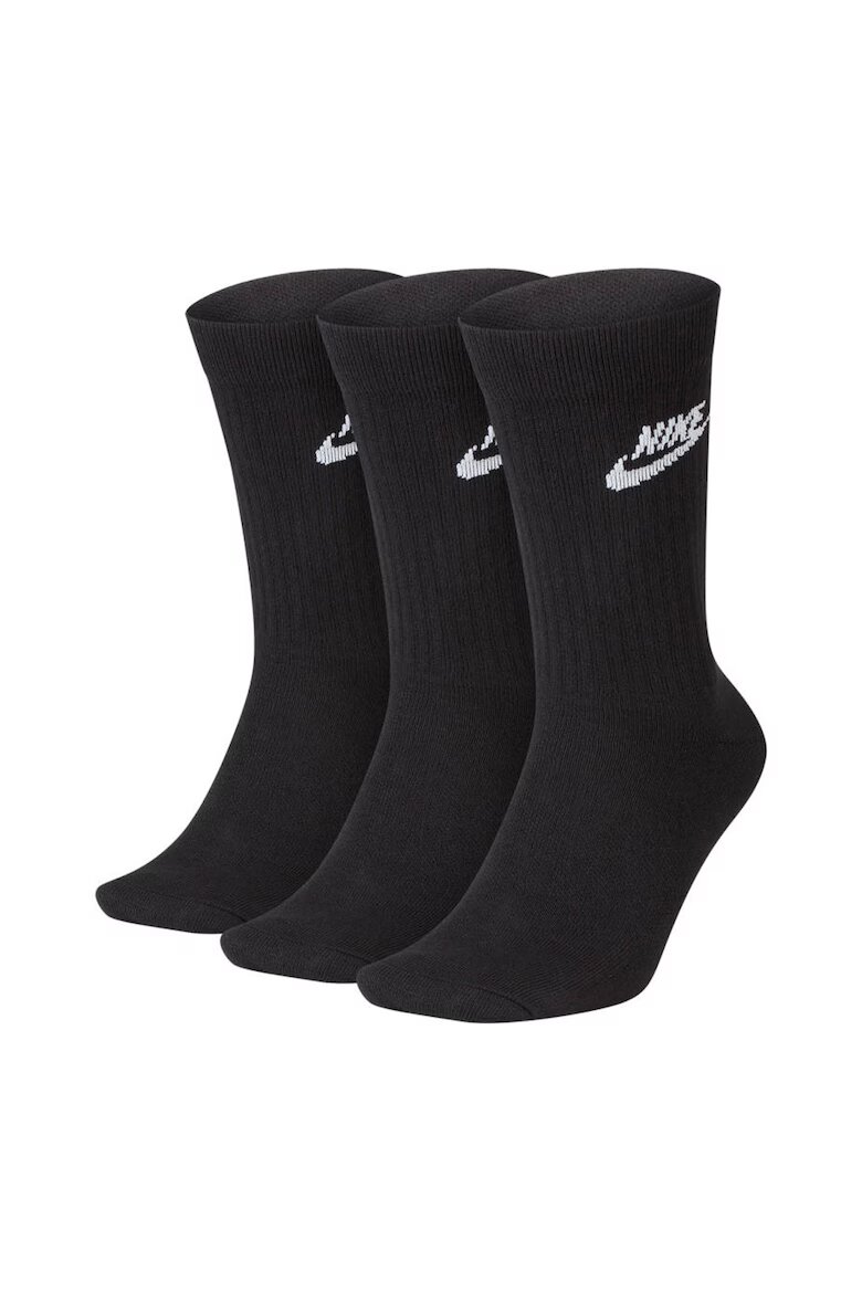 Nike Унисекс чирапи Everyday Essential - 3 чифта Черен