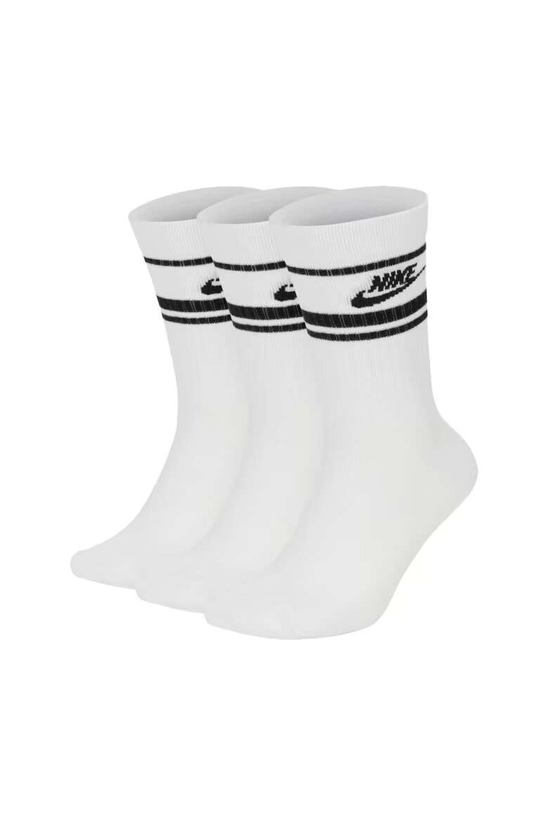 Nike Унисекс чорапи Everyday Essential - 3 чифта Бял/Черен