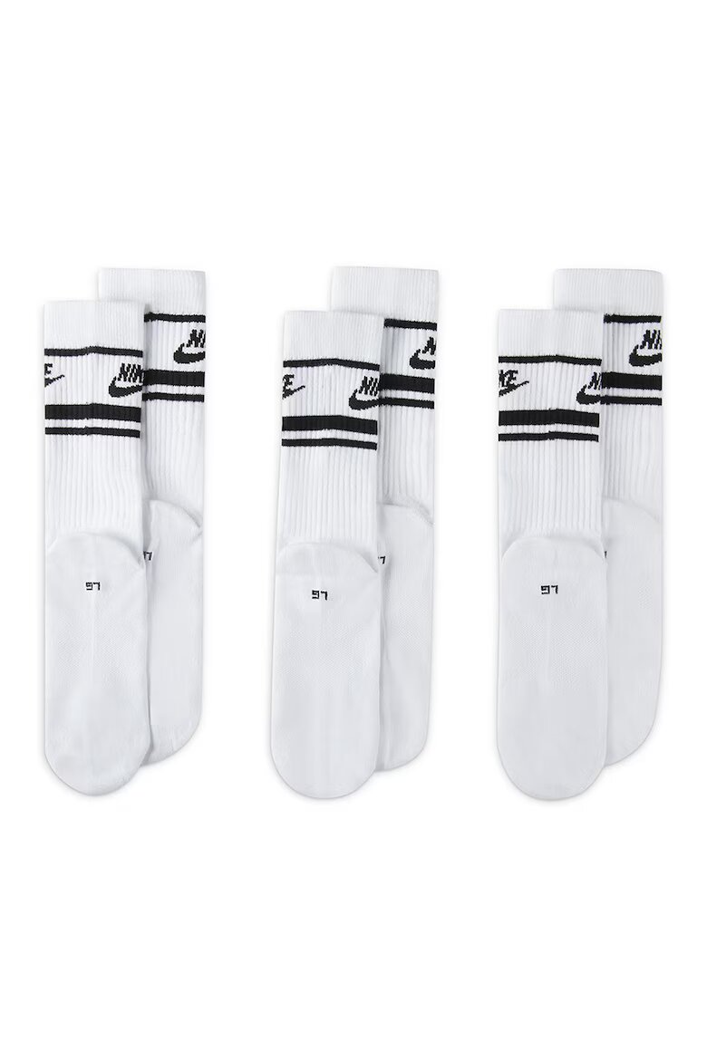Nike Унисекс чорапи Everyday Essential - 3 чифта Бял/Черен