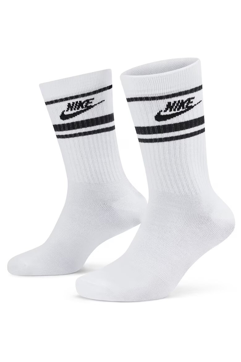 Nike Унисекс чорапи Everyday Essential - 3 чифта Бял/Черен