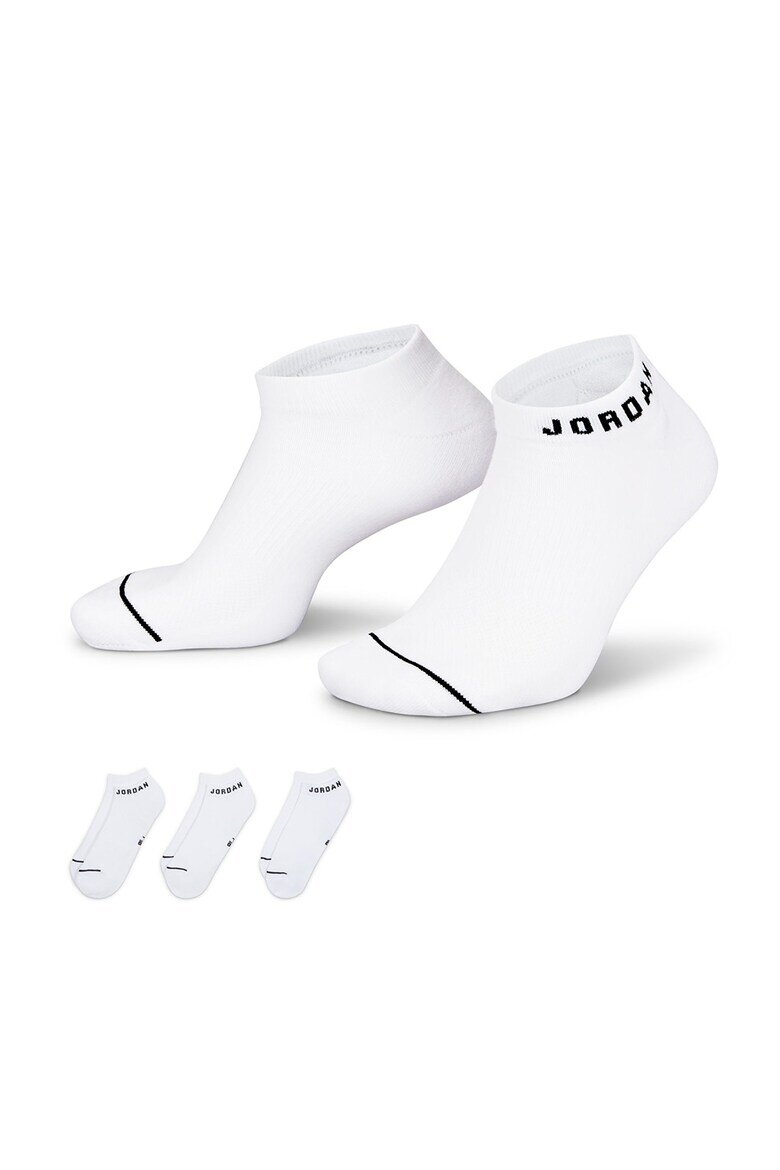 Nike Унисекс чорапи Jordan с лого - 3 чифта Бял
