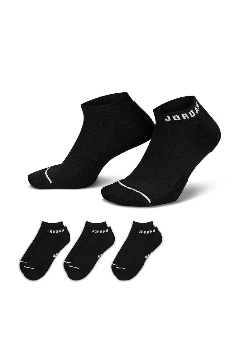 Nike Унисекс чорапи Jordan с лого - 3 чифта Черен