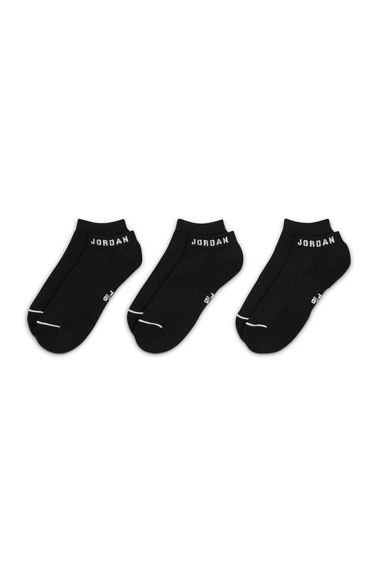 Nike Унисекс чорапи Jordan с лого - 3 чифта Черен