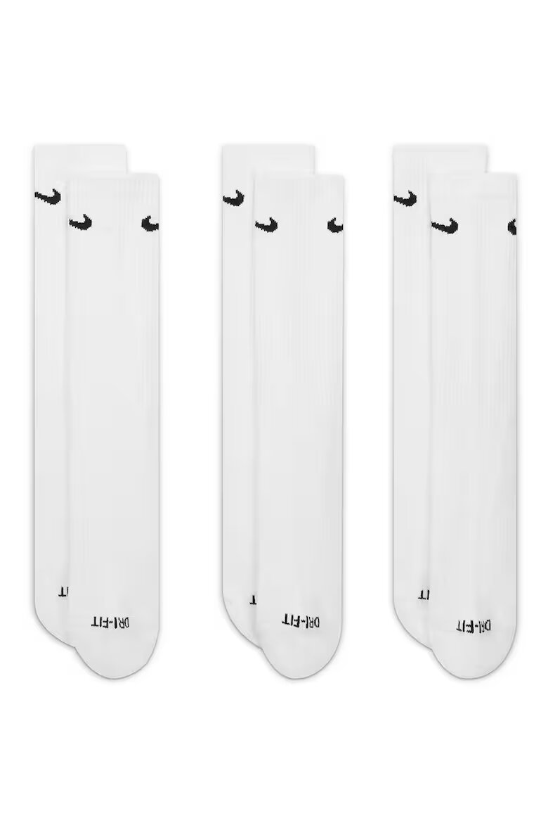 Nike Унисекс фитнес чорапи Everyday Plus - 3 чифта Бял
