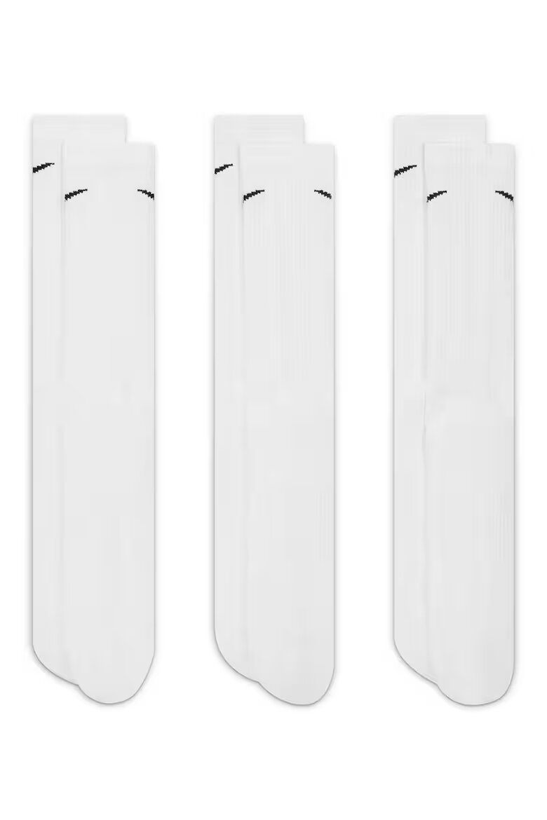 Nike Унисекс фитнес чорапи Everyday Plus - 3 чифта Бял