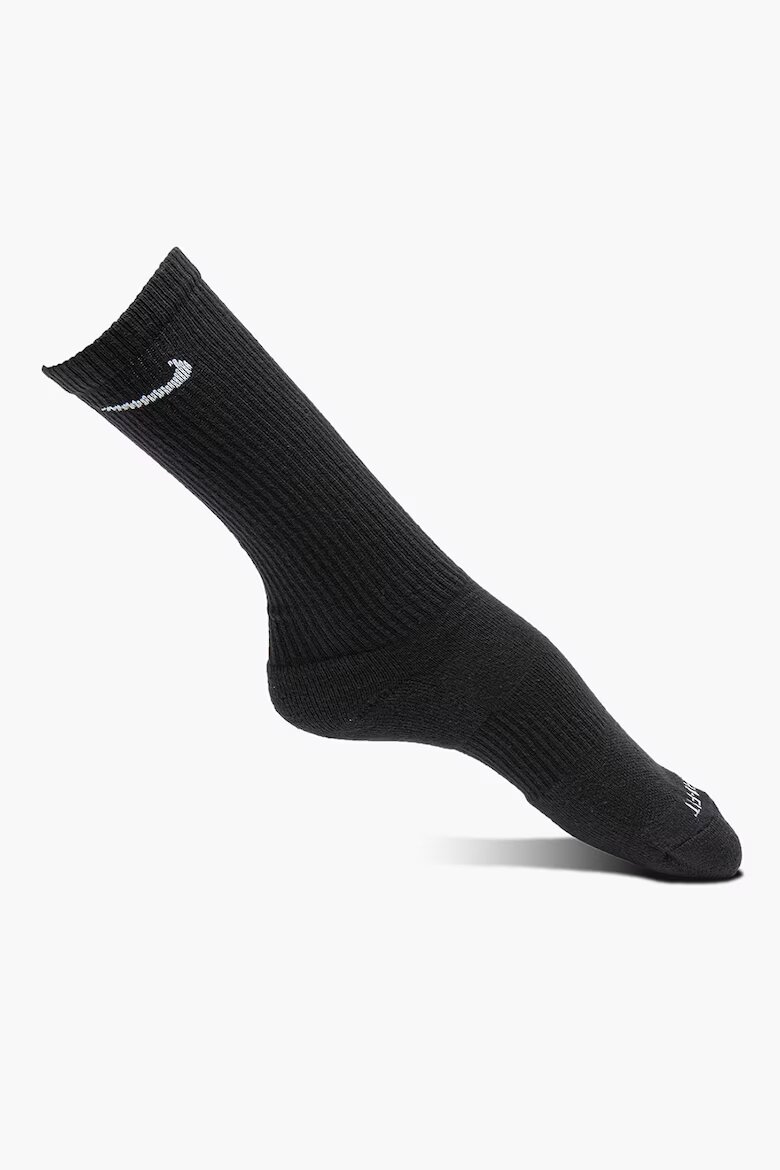 Nike Унисекс фитнес чорапи Everyday Plus - 3 чифта Черен