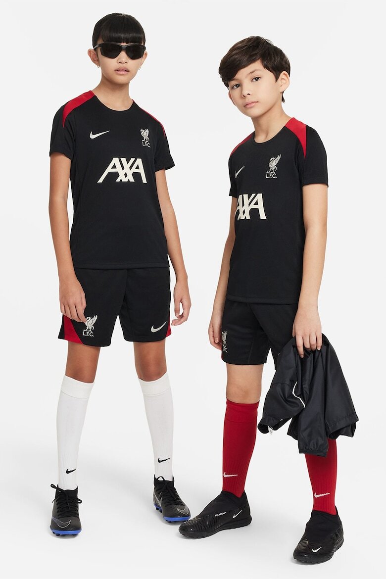 Nike Унисекс футболна тениска LFC с лого и контрасти Червен/Черен