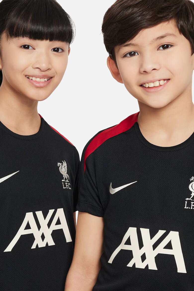 Nike Унисекс футболна тениска LFC с лого и контрасти Червен/Черен